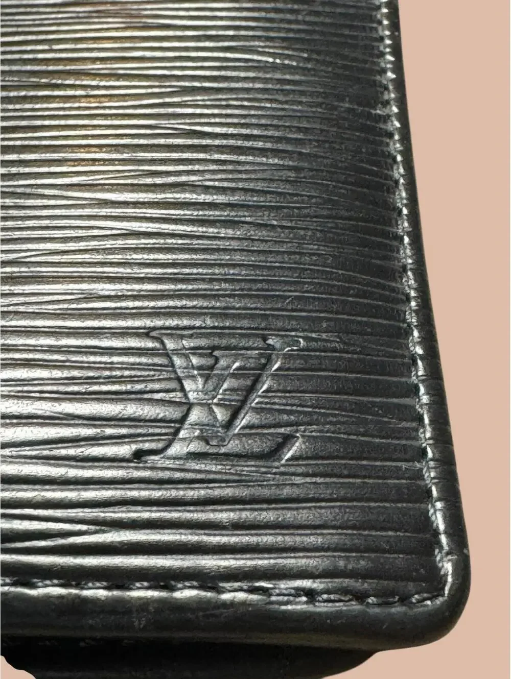 Louis Vuitton Black Epi Leather Bifold Wallet